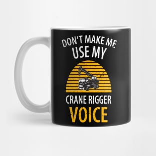 crane driver father father's day construction work Mug